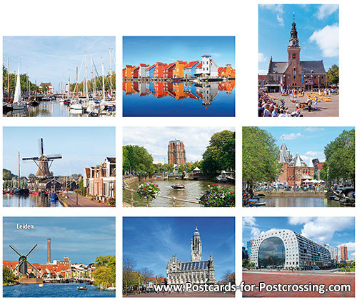 City postcard set - great postcards from various cities